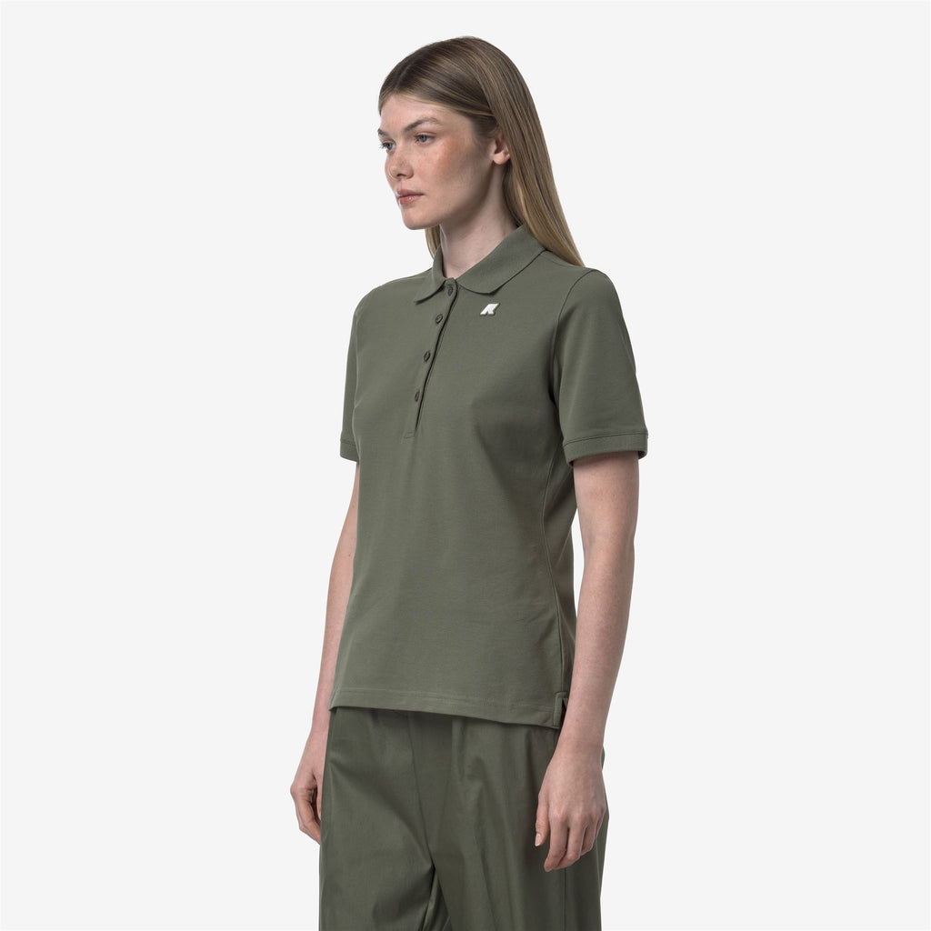Polo Shirts_WOMAN_ALI PIQUE_Polo_Green Lichen - Commercial 5