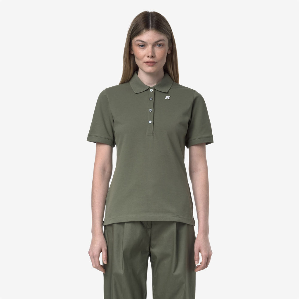 Polo Shirts_WOMAN_ALI PIQUE_Polo_Green Lichen - Commercial 4