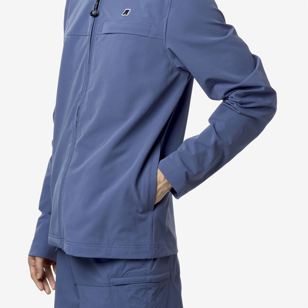 Fleece Unisex TARKIRK Jacket BLUE FIORD Detail Double				
