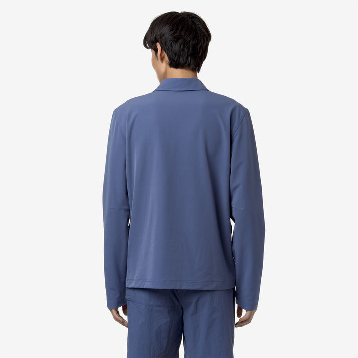 Fleece Unisex TARKIRK Jacket BLUE FIORD Dressed Front Double		