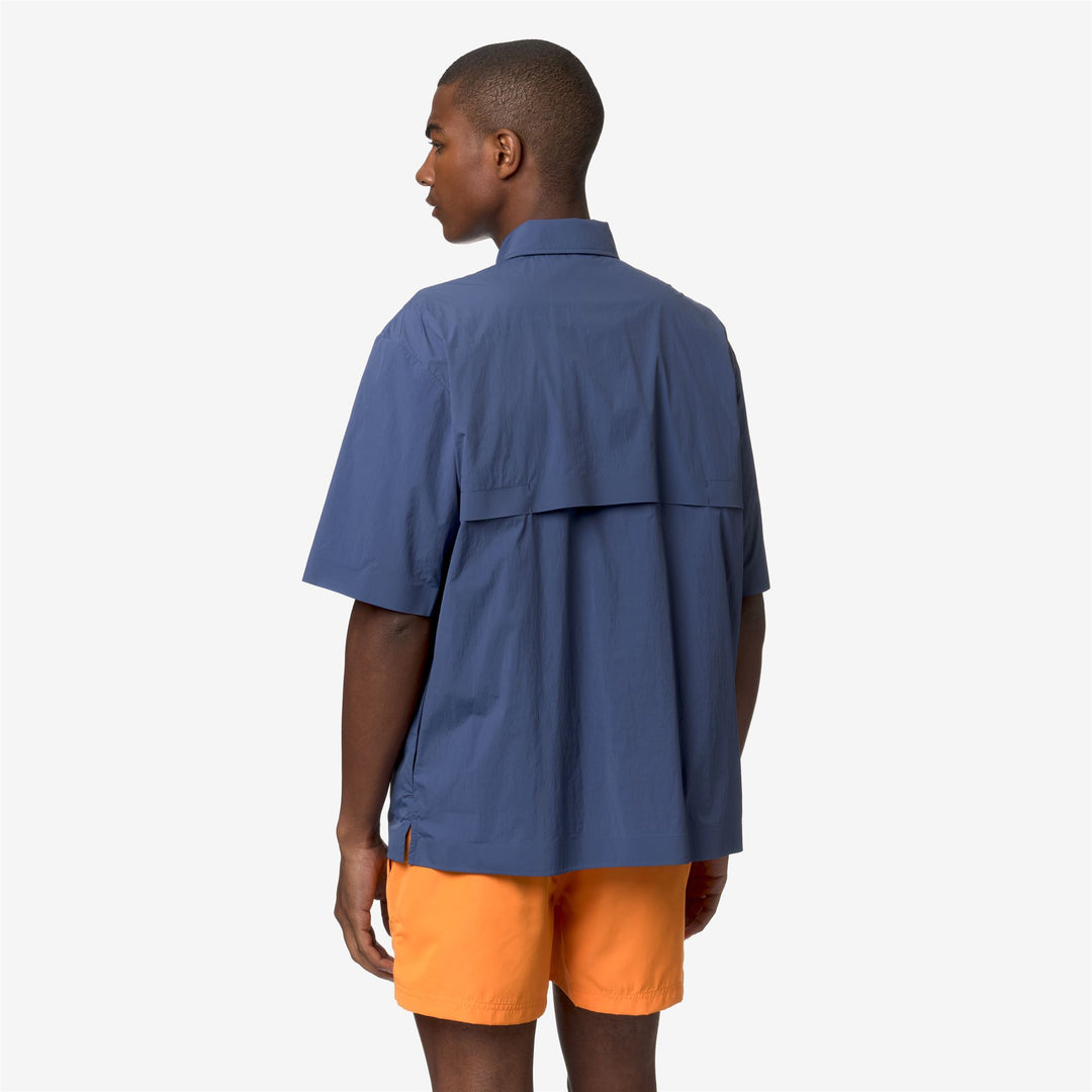 Jackets Man LICONCY Short BLUE FIORD Dressed Front Double		