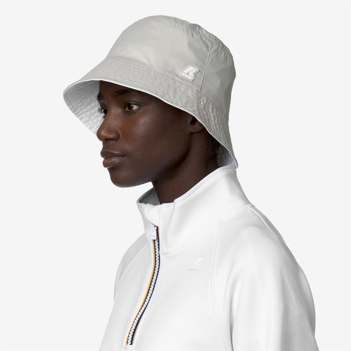 Headwear Unisex PASCALLE PLUS DOUBLE Hat WHITE-BEIGE Detail (jpg Rgb)			