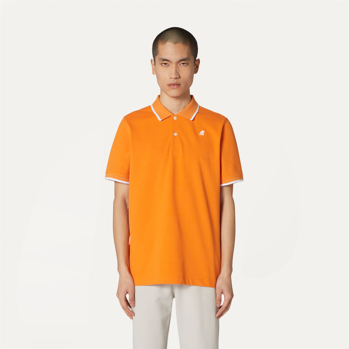 Polo Shirts_MAN_KAI_Polo_Orange Russet - Commercial 4
