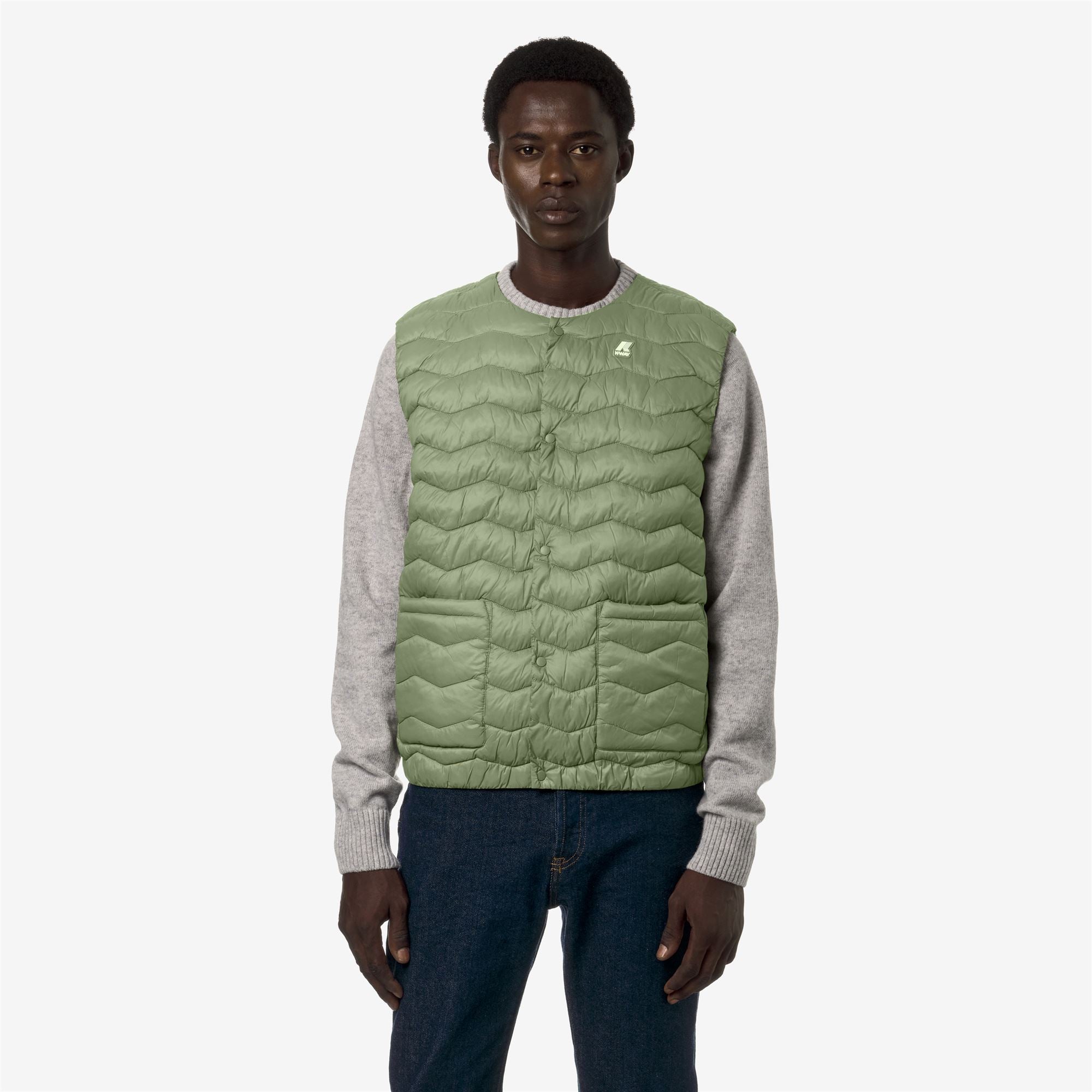 Jackets_Man_VALTY QUILTED WARM_Vest_Green Sage - Commercial 4