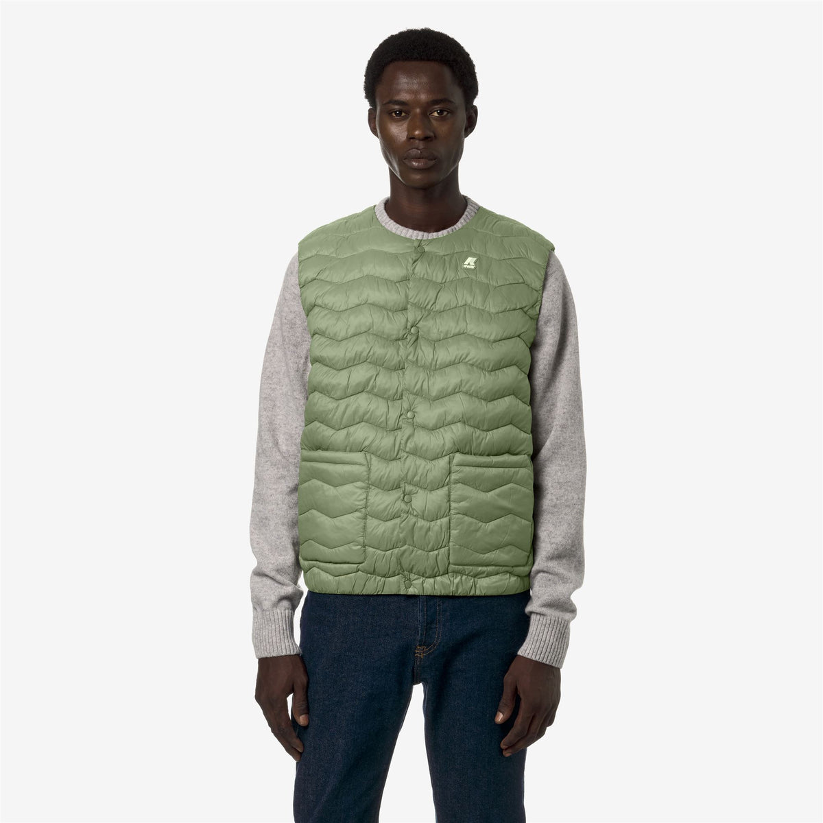 Jackets_Man_VALTY QUILTED WARM_Vest_Green Sage - Commercial 4