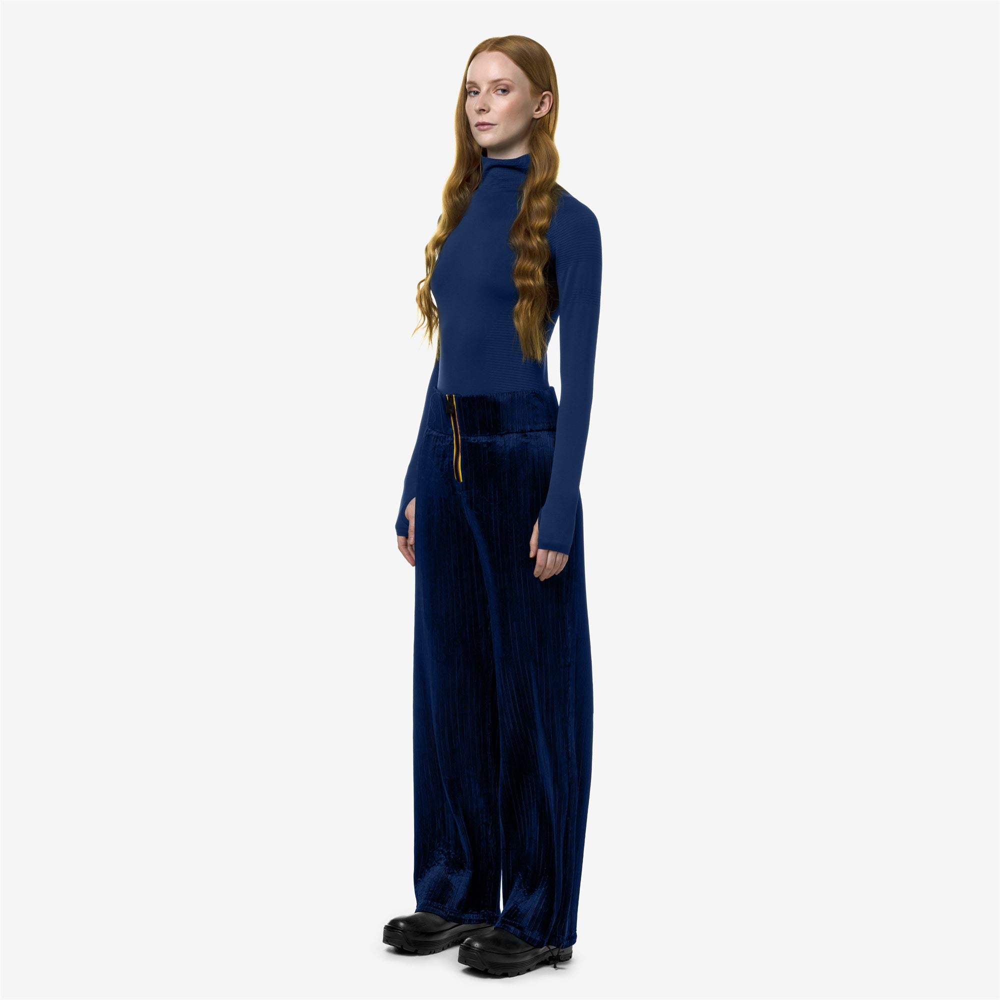 Pants_Woman_BAGGY PLISSE_Sport Trousers_Blue Md Cobalt - Commercial 5