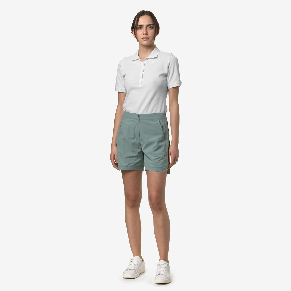 Shorts_Woman_ANNISE_Sport Shorts_Green Mold - Commercial 4