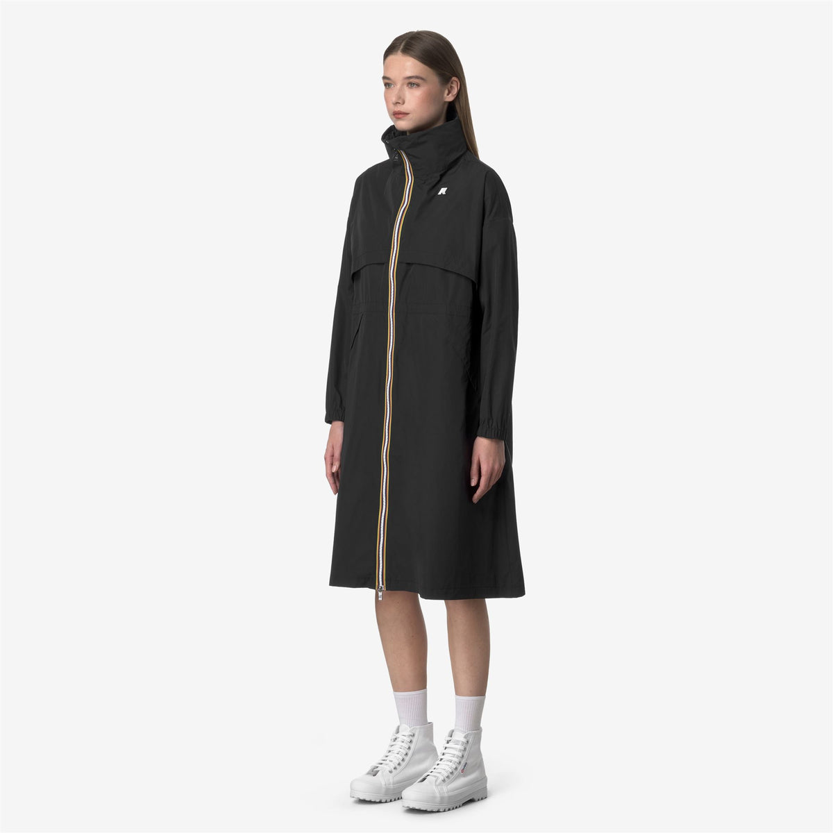 Jackets_WOMAN_AUBE MEMORY TOUCH_Long_Black Pure - Commercial 5