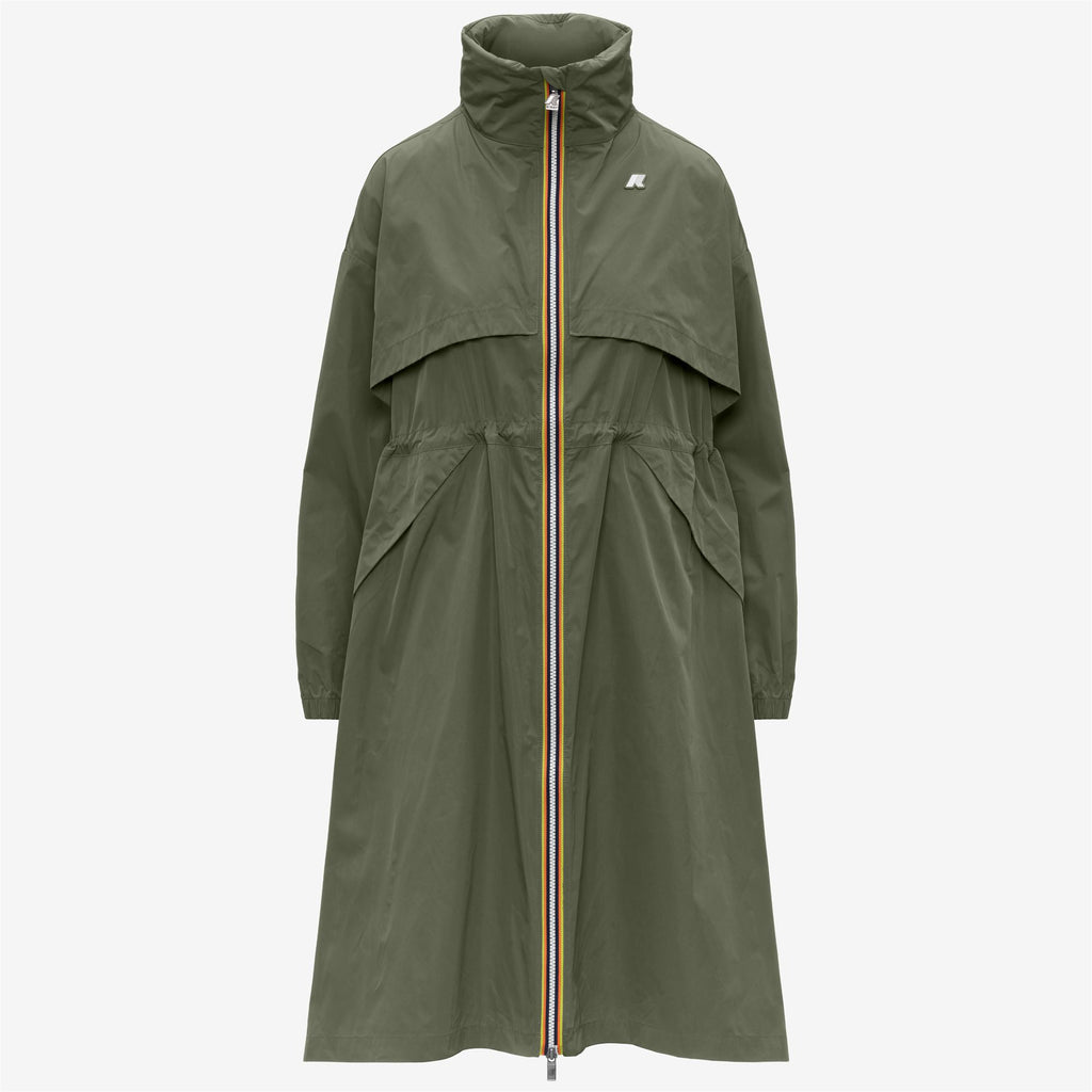 Jackets Woman AUBE MEMORY TOUCH Long GREEN LICHEN