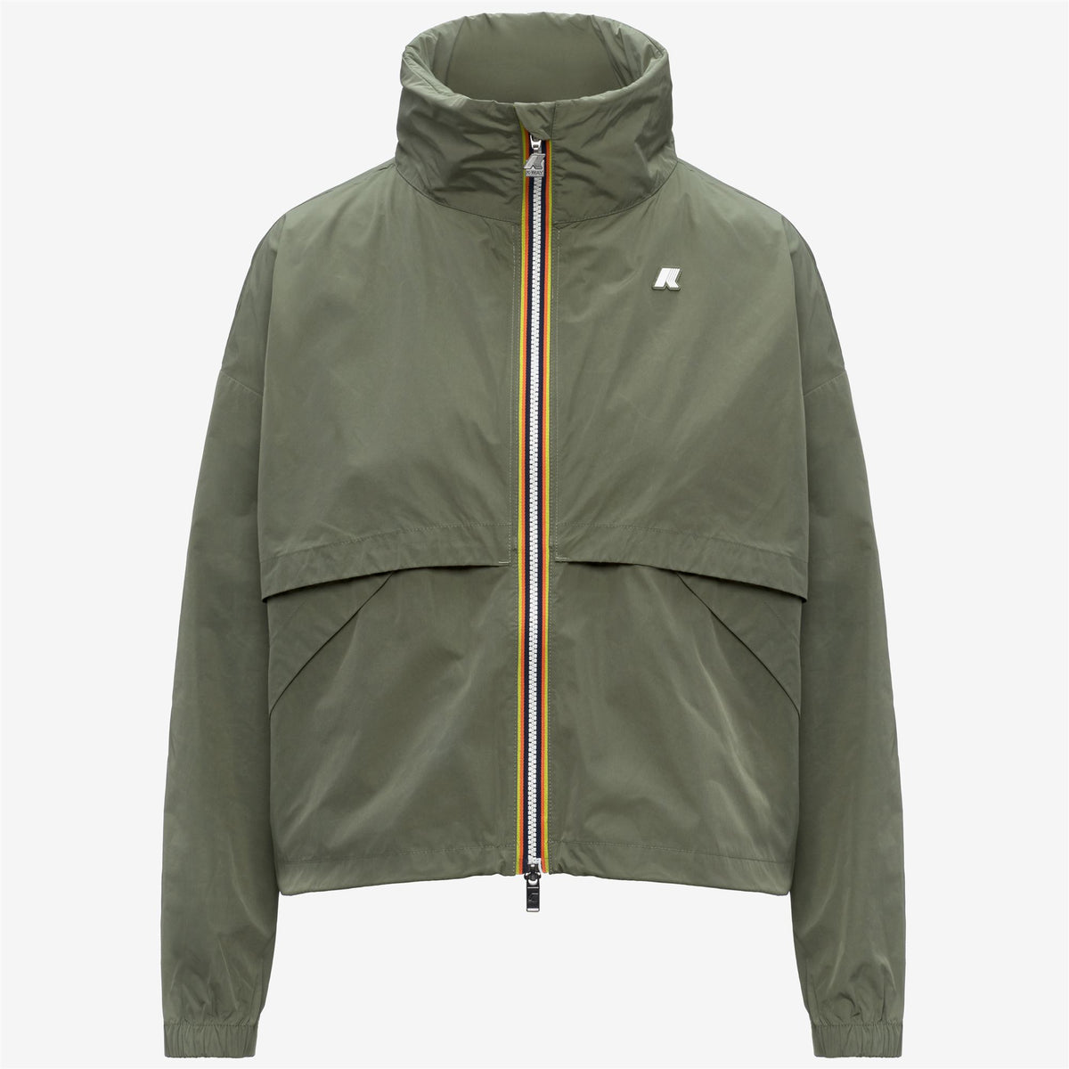 Jackets_WOMAN_AUBETTE MEMORY TOUCH_Short_Green Lichen - Commercial 1