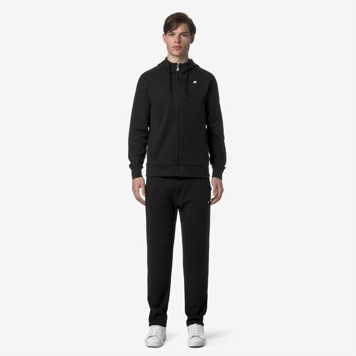 Pantalones deportivos elegantes en negro y gris para hombre 3