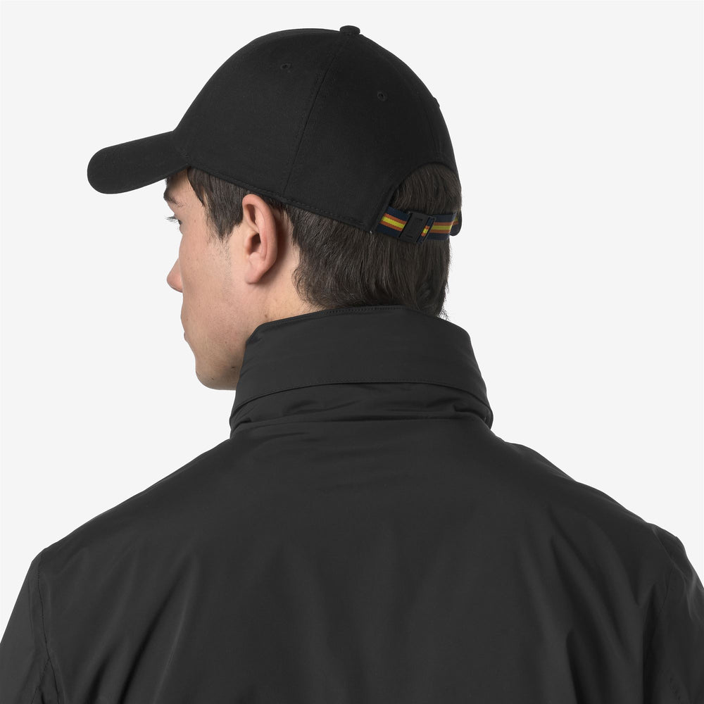 Cappellino da Baseball Unisex in Cotone Nero e Grigio con Regolazione 02