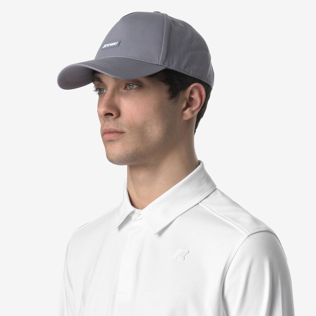 Grey Blue Unisex Cotton Twill Baseball Cap with Adjustable Fit 01