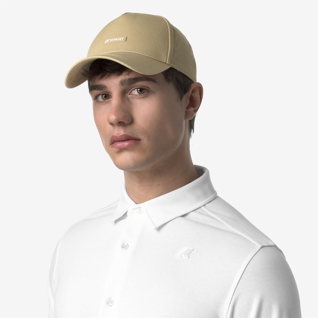 Beige Brown Unisex Cotton Twill Baseball Cap with Adjustable Fit 01