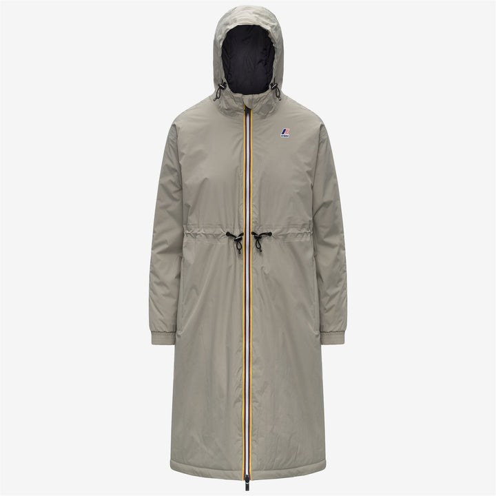 Green Women's 3/4 Length Water-Resistant Jacket with Padding 7