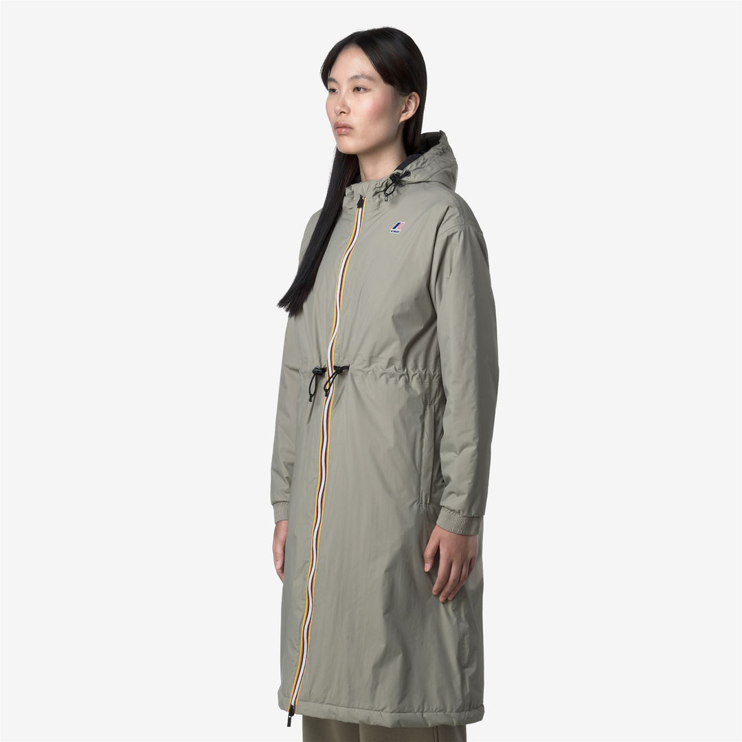 Green Women's 3/4 Length Water-Resistant Jacket with Padding main