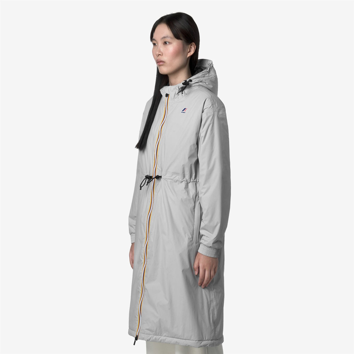 Jackets_WOMAN_LE VRAI 4.0 DELIA WARM_3/4 Length_Grey - Commercial 5