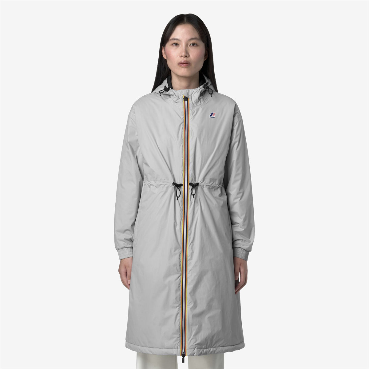 Jackets_WOMAN_LE VRAI 4.0 DELIA WARM_3/4 Length_Grey - Commercial 4