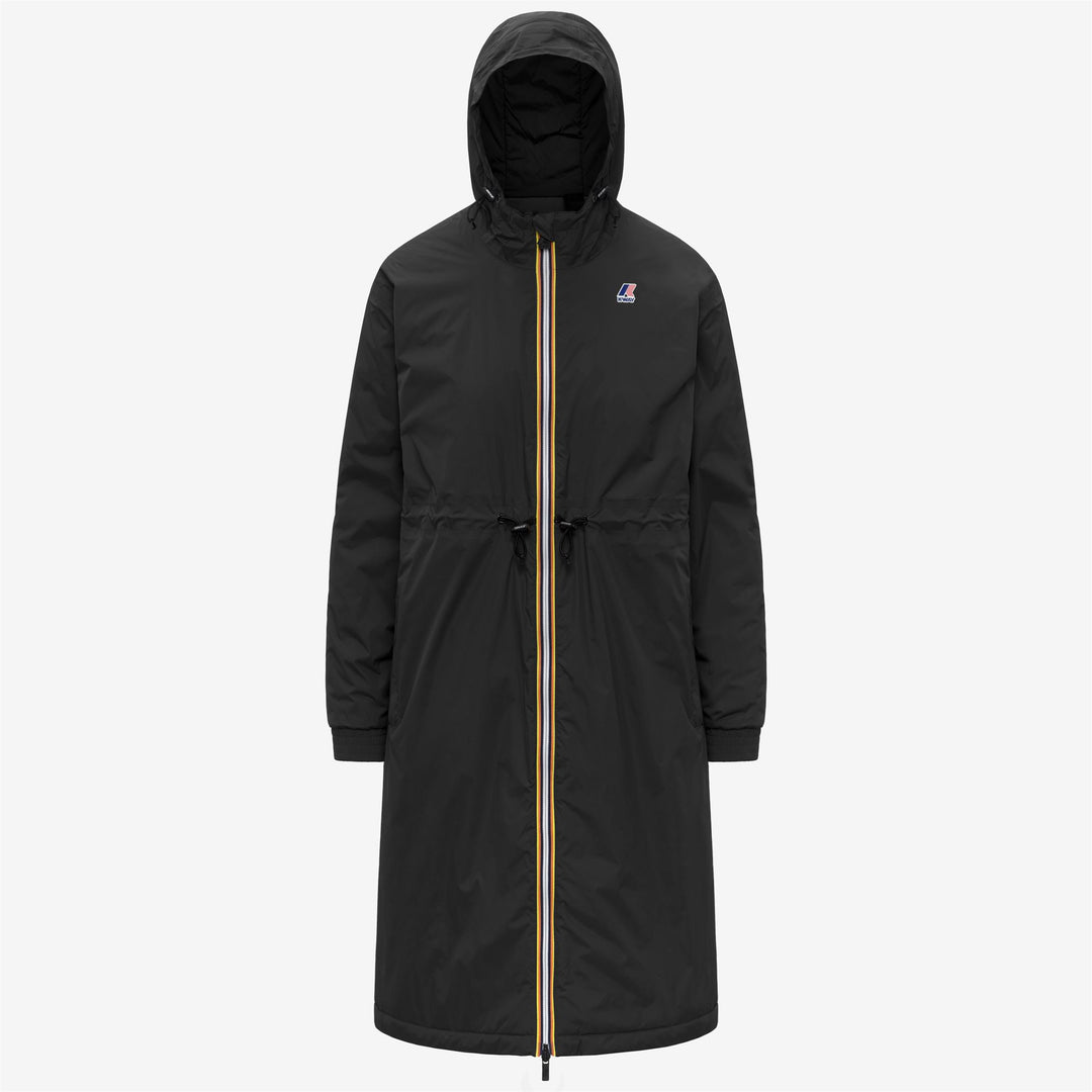 Black Women's 3/4 Length Waterproof Jacket with PrimaLoft Insulation 01