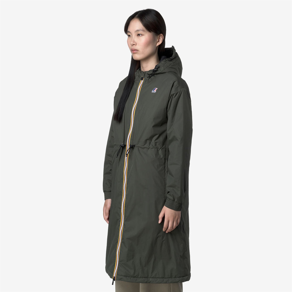 Jackets_WOMAN_LE VRAI 4.0 DELIA WARM_3/4 Length_GREEN BLACKISH - Commercial 5