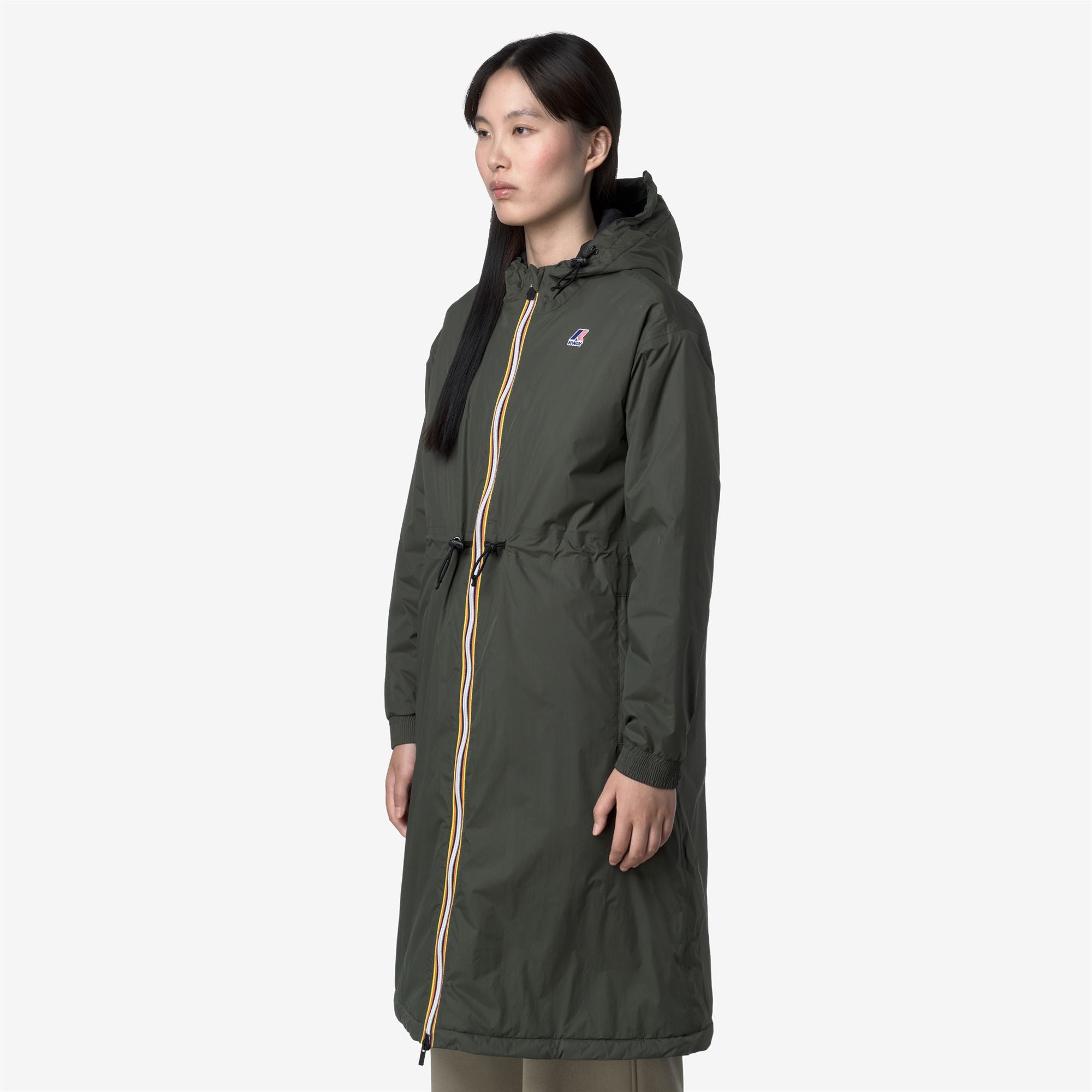 Jackets_WOMAN_LE VRAI 4.0 DELIA WARM_3/4 Length_GREEN BLACKISH - Commercial 5