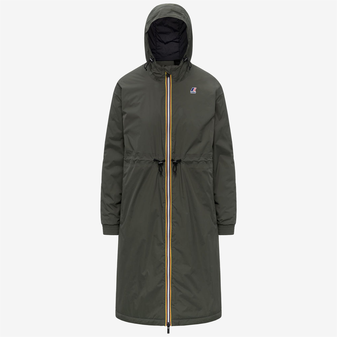 Chaqueta impermeable verde de 3/4 para mujer main