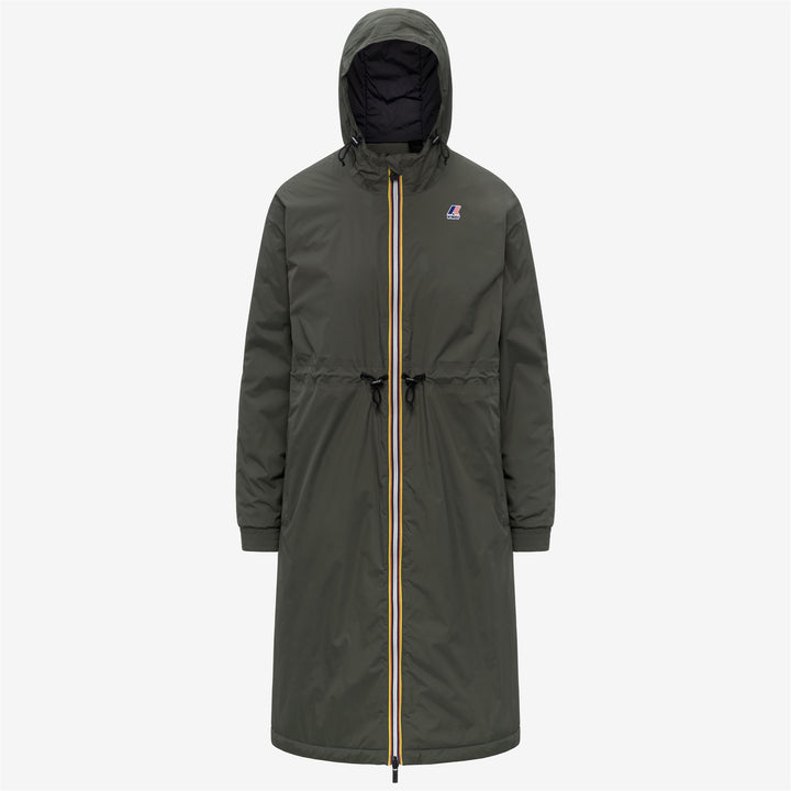 Chaqueta impermeable verde de 3/4 para mujer 1