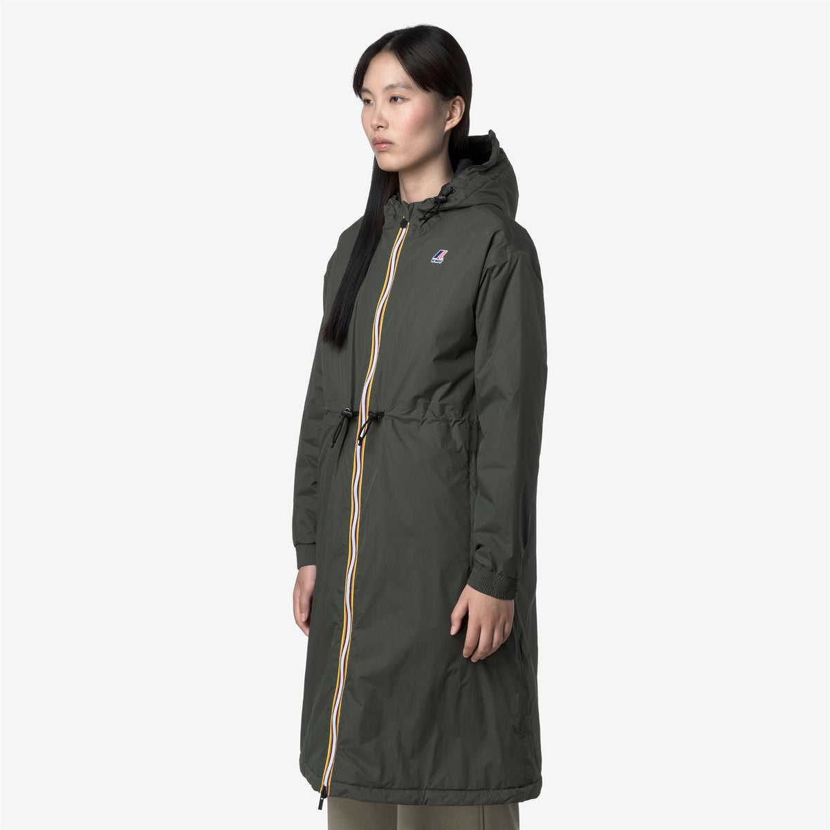 Jackets_WOMAN_LE VRAI 4.0 DELIA WARM_3/4 Length_GREEN BLACKISH - Commercial 5