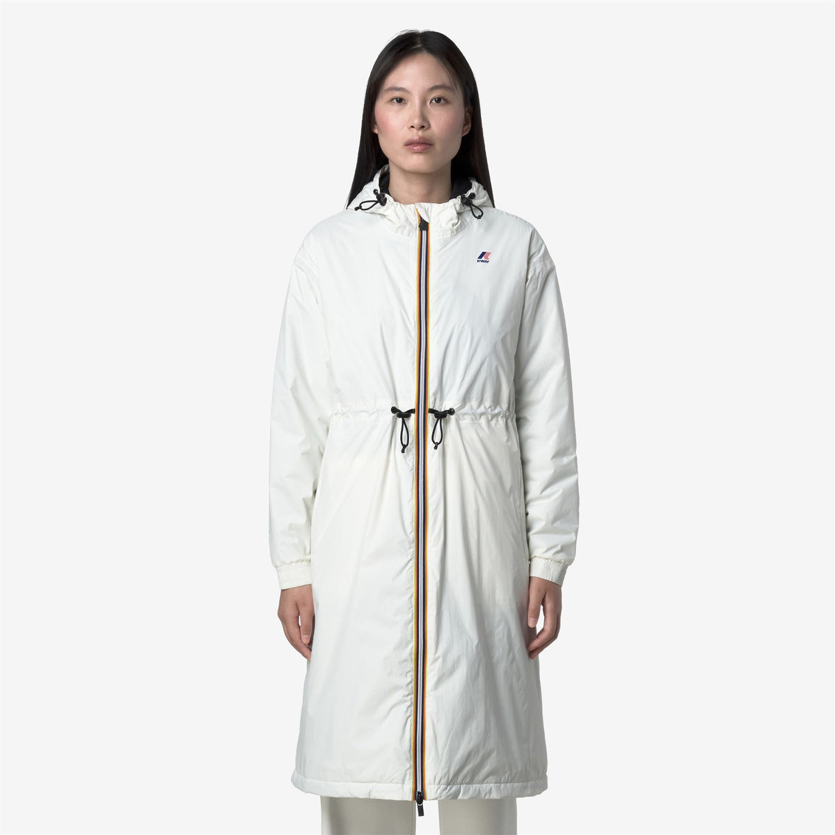 Jackets_WOMAN_LE VRAI 4.0 DELIA WARM_3/4 Length_White Gardenia - Commercial 4