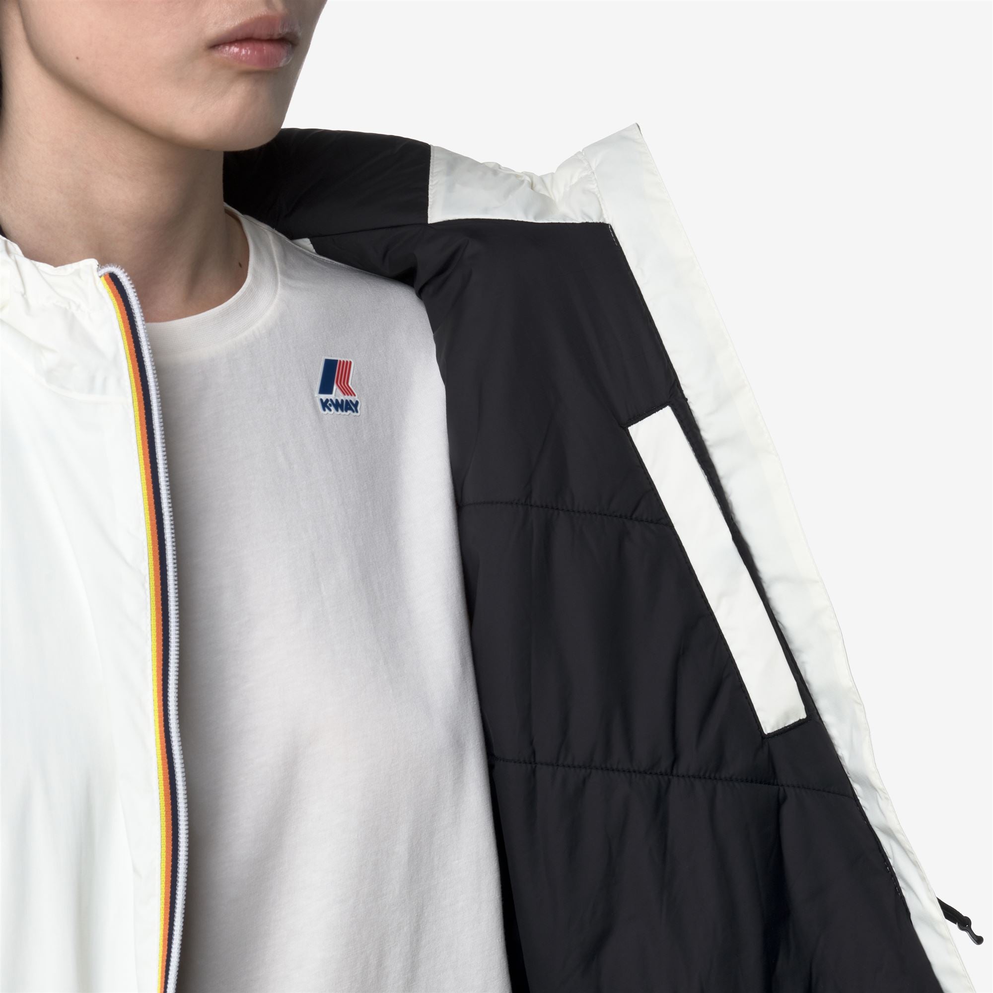 Jackets_WOMAN_LE VRAI 4.0 DELIA WARM_3/4 Length_White Gardenia - Commercial 7
