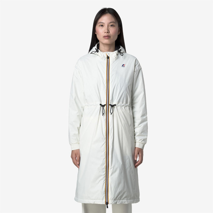 White Women's 3/4 Length Waterproof Jacket with PrimaLoft Insulation 4