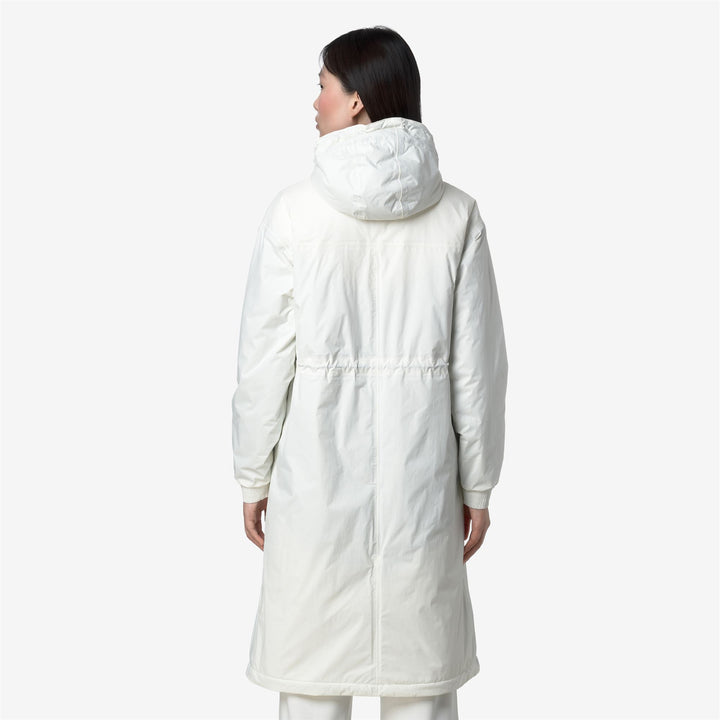 White Women's 3/4 Length Waterproof Jacket with PrimaLoft Insulation 12