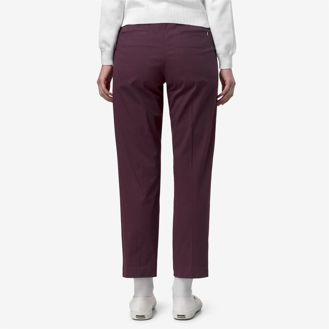 EYRE TWILL TECH PEACH GOLF - Pants - CHINO - Woman - VIOLET MAUVE WINE main