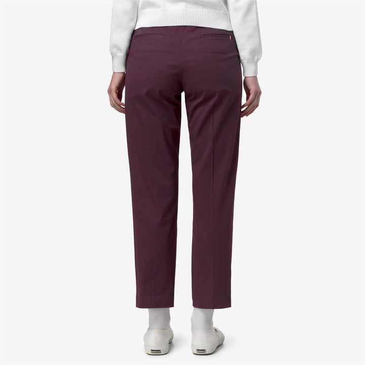EYRE TWILL TECH PEACH GOLF - Pants - CHINO - Woman - VIOLET MAUVE WINE 5