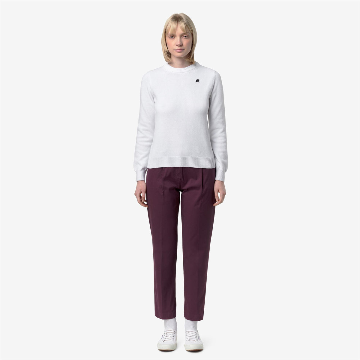 Pants_Woman_EYRE TWILL TECH PEACH GOLF_Chino_Violet Mauve Wine - Commercial 4