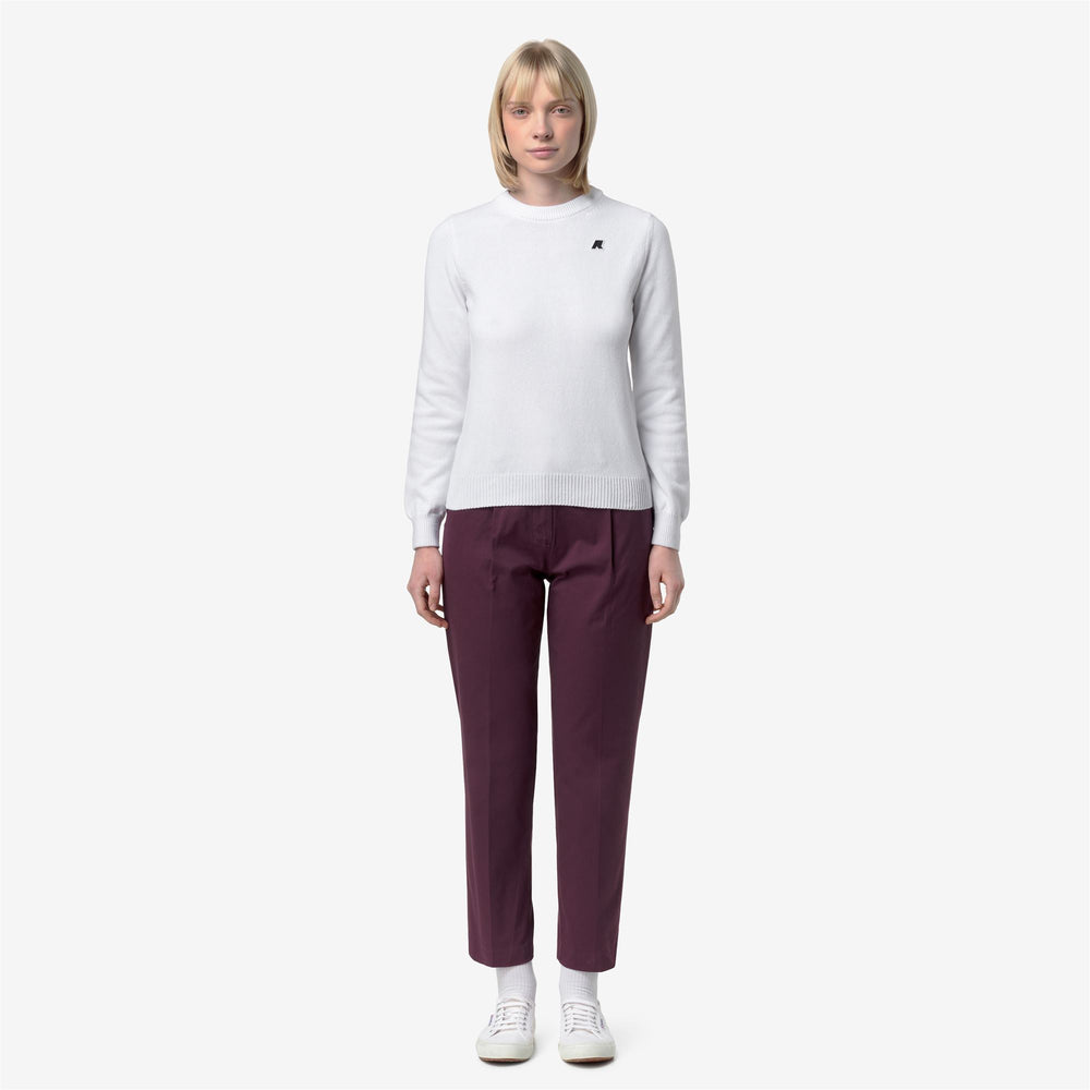 EYRE TWILL TECH PEACH GOLF - Pants - Chino senza pince - Donna - VIOLET MAUVE WINE 02