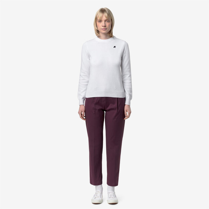 EYRE TWILL TECH PEACH GOLF - Pants - CHINO - Woman - VIOLET MAUVE WINE 3