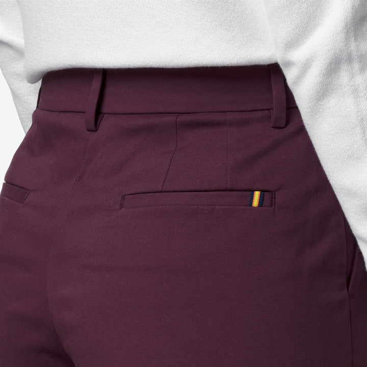 EYRE TWILL TECH PEACH GOLF - Pants - CHINO - Woman - VIOLET MAUVE WINE 2