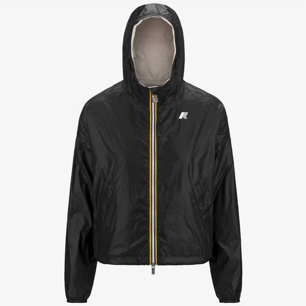 Jackets_WOMAN_LAURETTE PLUS.2 DOUBLE_Short_Black P-Beige Lt - Commercial 1