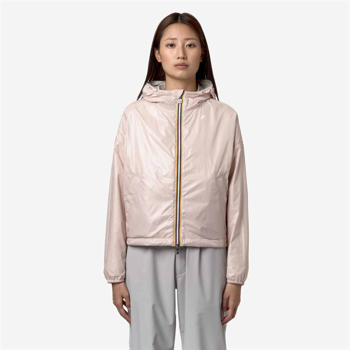 Jackets_Woman_LAURETTE PLUS.2 DOUBLE_Short_Beige Lt-Pink - Commercial 7