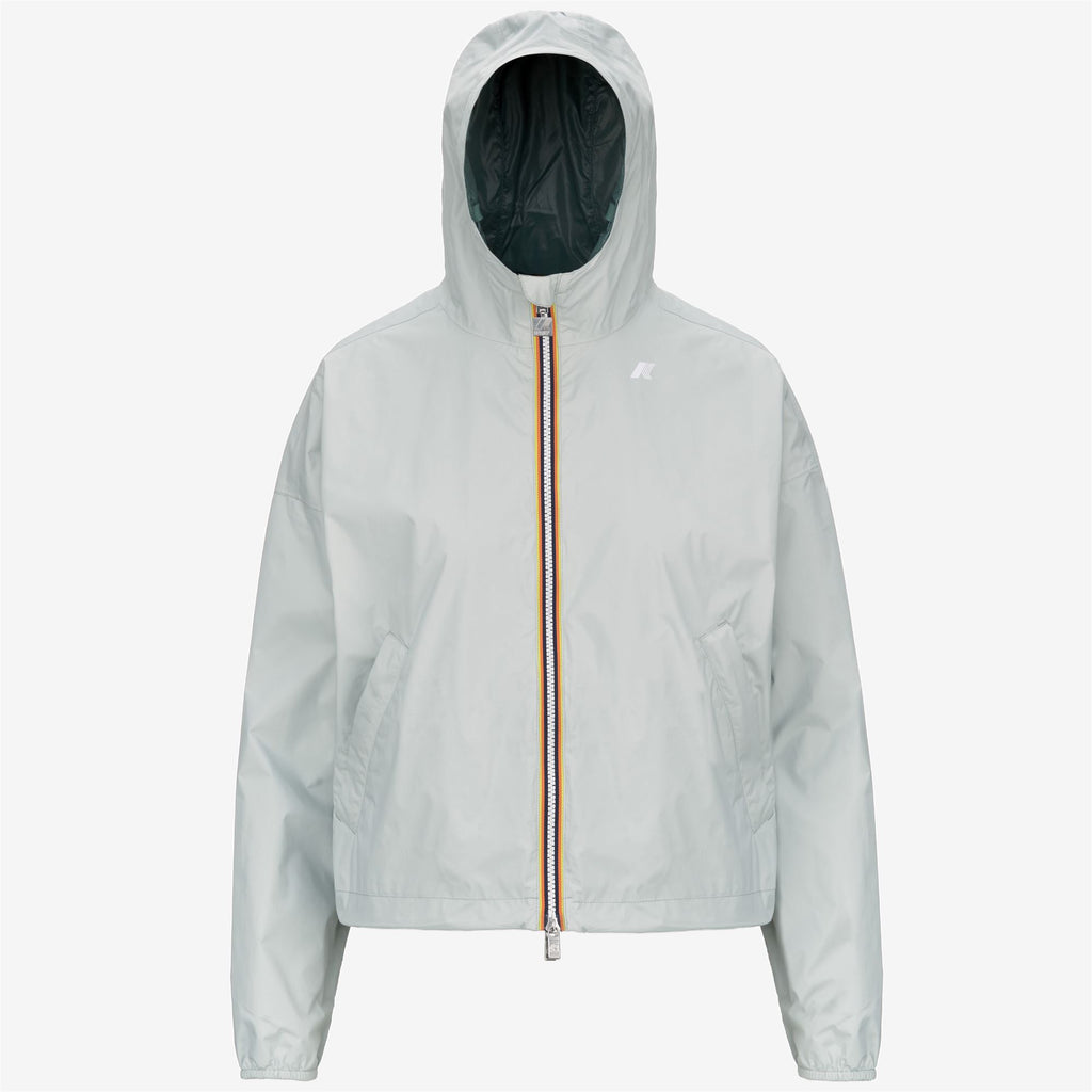 Jackets_Woman_LAURETTE PLUS.2 DOUBLE_Short_Grey S-Green P - Commercial 1