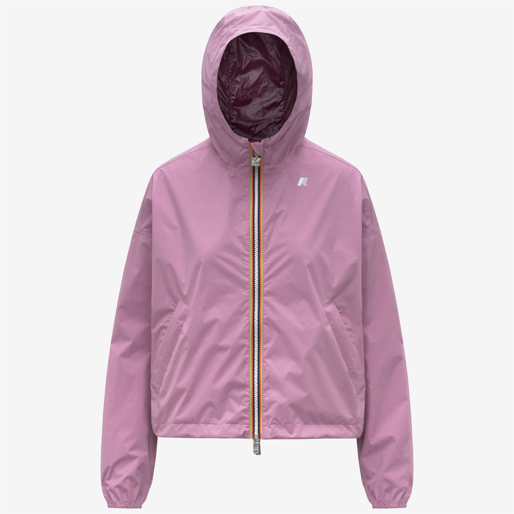 Jackets_Woman_LAURETTE PLUS.2 DOUBLE_Short_Violet Glicine - Violet Mauve Wine - Commercial 1