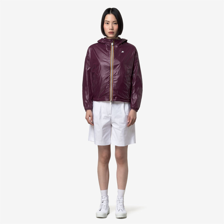 LAURETTE PLUS.2 DOUBLE Chaquetas Corto Mujer Violet Glicine-Violet Mauve Wine 4