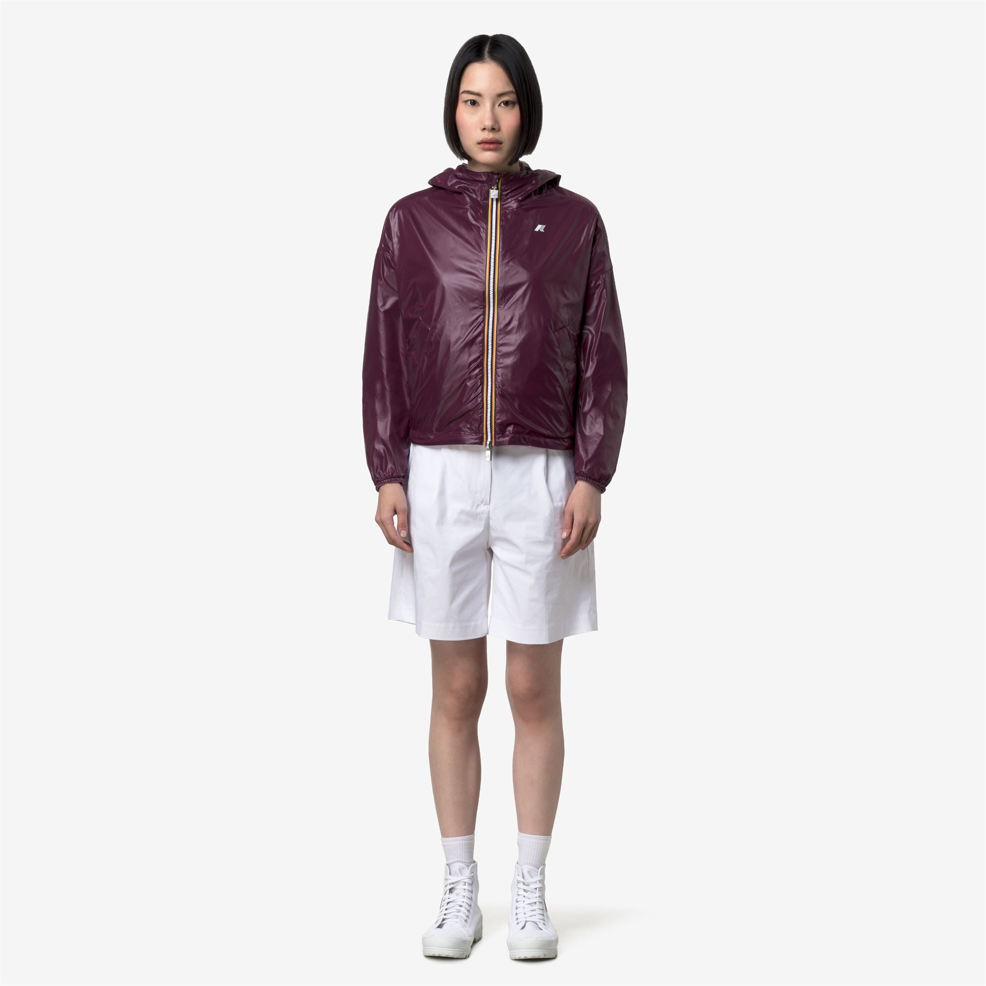 Jackets_Woman_LAURETTE PLUS.2 DOUBLE_Short_Violet Glicine - Violet Mauve Wine - Commercial 7
