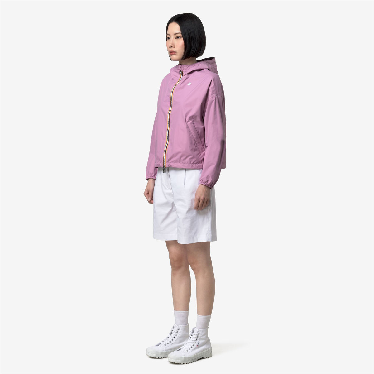 Jackets_Woman_LAURETTE PLUS.2 DOUBLE_Short_Violet Glicine - Violet Mauve Wine - Commercial 5