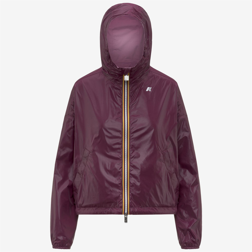 Jackets_Woman_LAURETTE PLUS.2 DOUBLE_Short_Violet Glicine - Violet Mauve Wine - Commercial 2