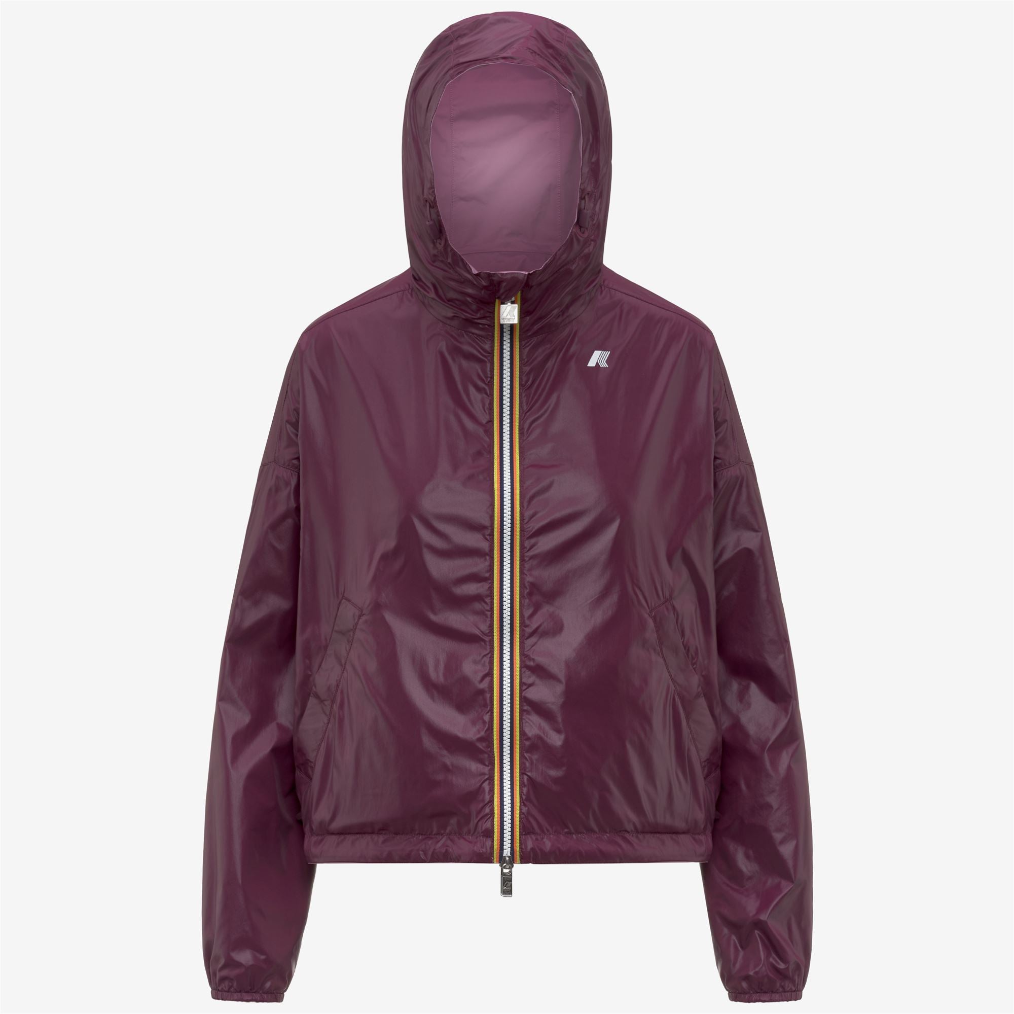 Jackets_Woman_LAURETTE PLUS.2 DOUBLE_Short_Violet Glicine - Violet Mauve Wine - Commercial 2