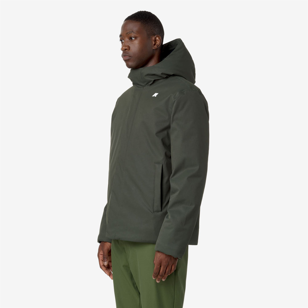 Chaqueta corta para hombre gris verde resistente al agua con aislamiento PrimaLoft main