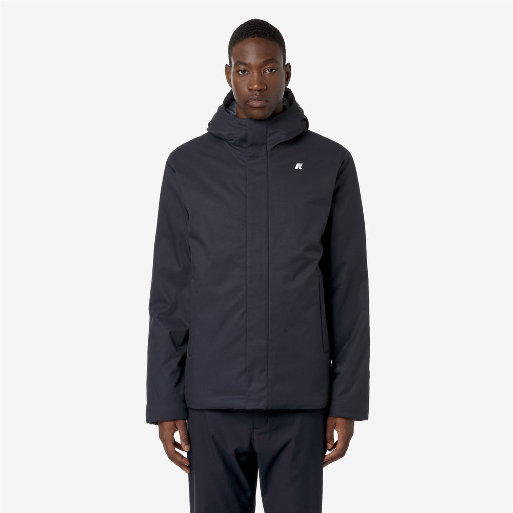 Blue Men's Short Water-Resistant Jacket with PrimaLoft Insulation 02