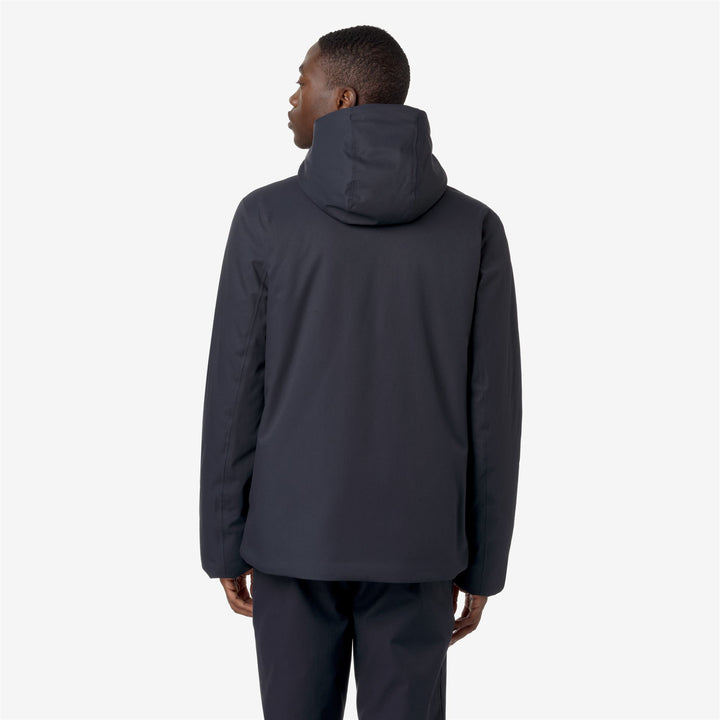 Blue Men's Short Water-Resistant Jacket with PrimaLoft Insulation 3